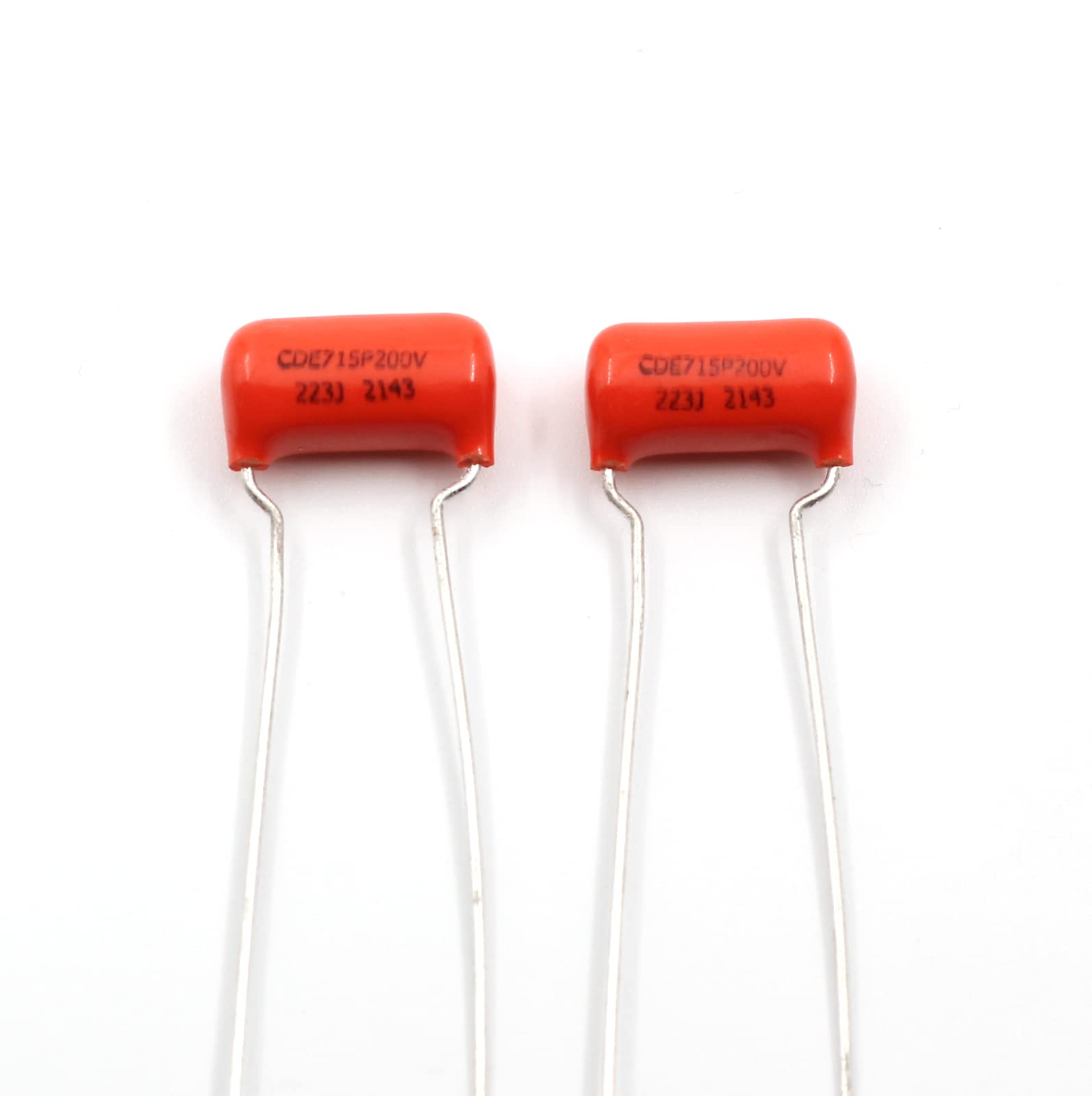 (4x) Bourns 500K LONG SPLIT Shaft Audio Potentiometers + (2x) .022uf Orange Drop Capacitors - For Electric Guitar